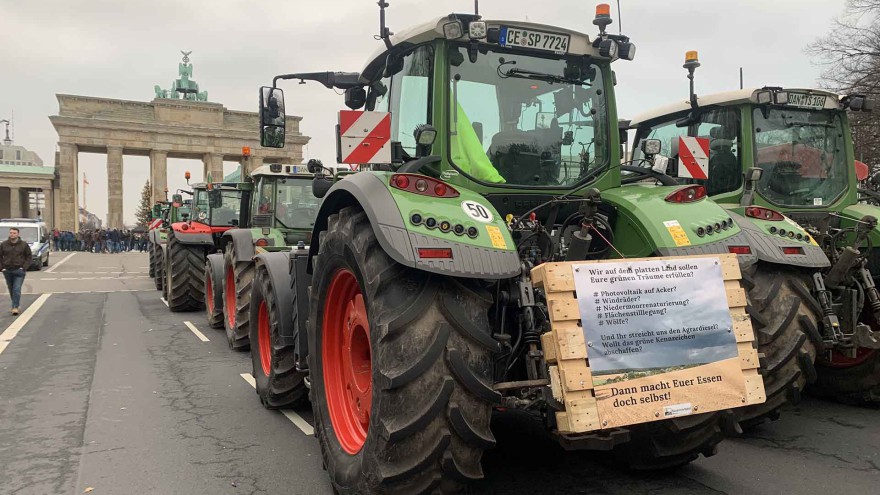 Agrardiesel Großdemo Landwirte