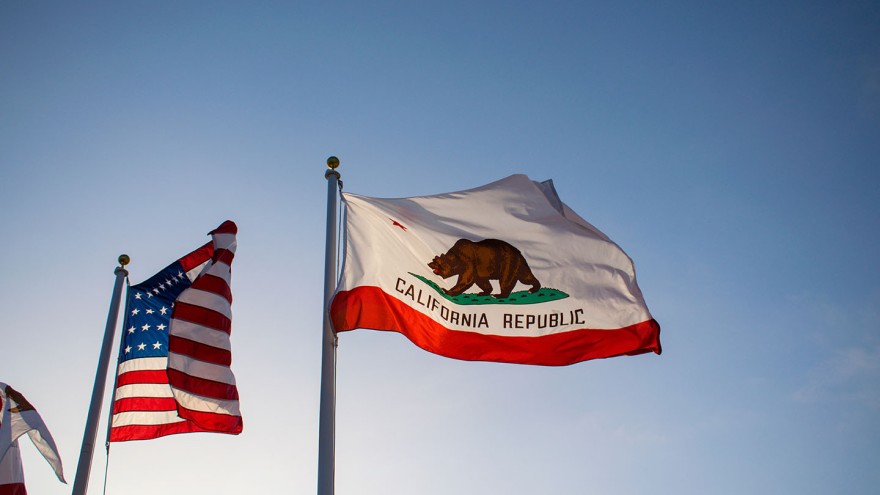Flagge USA Klaifornien
