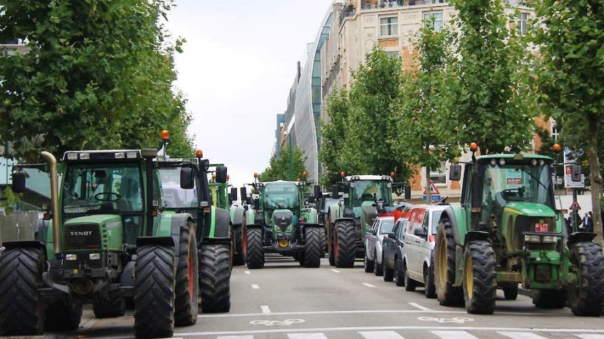 Brüssel, Trecker, Traktoren