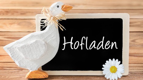 Hofladen-Schild